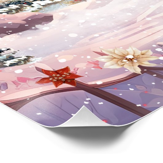 Magische en grillige kerst fee perfect poster (Hoek)