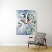 Magische en grillige kerst fee wandkleed (In situ)