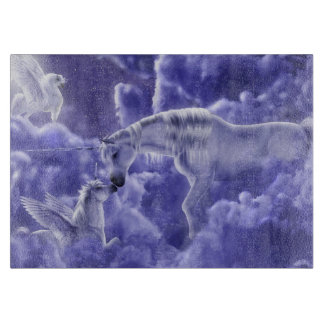Magische en mystieke Fantasy Unicorns Night Sky Snijplank