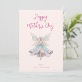Magische engel fee Moederdag pastelkleuren Feestdagenkaart (Staand voorkant)