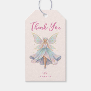 Magische Engel Fee Pastelkleuren Dank Je Cadeaulabel