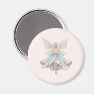 Magische engel fee pastelkleuren magneet