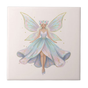 Magische engel fee pastelkleuren tegeltje