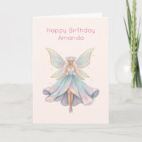 Magische engel fee pastelkleuren verjaardag