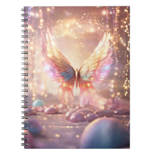 Magische engel vleugels glitter notitieboek