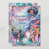 Magische Fairy Bewaar de Datumkaarten Bedankkaart (Voorkant / Achterkant)