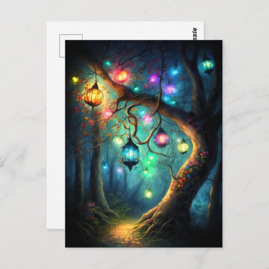 Magische fairy Enchanted Forest Fantasy Pixie Dust Briefkaart (Voorkant / Achterkant)
