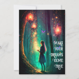 Magische fairy Enchanted Forest Fantasy Pixie Dust Kaart