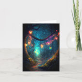 Magische fairy Enchanted Forest Fantasy Pixie Dust Kaart (Voorkant)