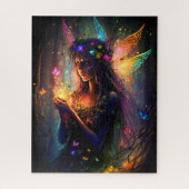 Magische fairy Enchanted Forest Fantasy Pixie Dust Legpuzzel (Verticaal)