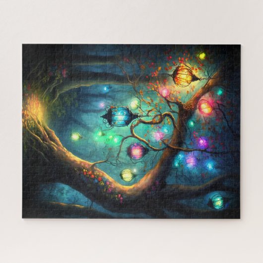 Magische fairy Enchanted Forest Fantasy Pixie Dust Legpuzzel (Horizontaal)