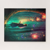 Magische fairy Enchanted Forest Fantasy Pixie Dust Legpuzzel (Horizontaal)