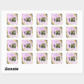 Magische Fairy feestdecoraties Vierkante Sticker (Vel)