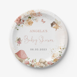 Magische Fairy Garden Baby shower Papieren Bordje