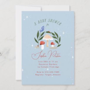 Magische Fairy Garden Paddestoelen en vlinder Kaart