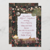 Magische Fairy Mushroom Uitnodiging (Voorkant / Achterkant)