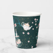 Magische fantasy Alice in Wonderland Collage Papieren Bekers (Achterkant)