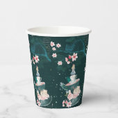Magische fantasy Alice in Wonderland Collage Papieren Bekers (Links)