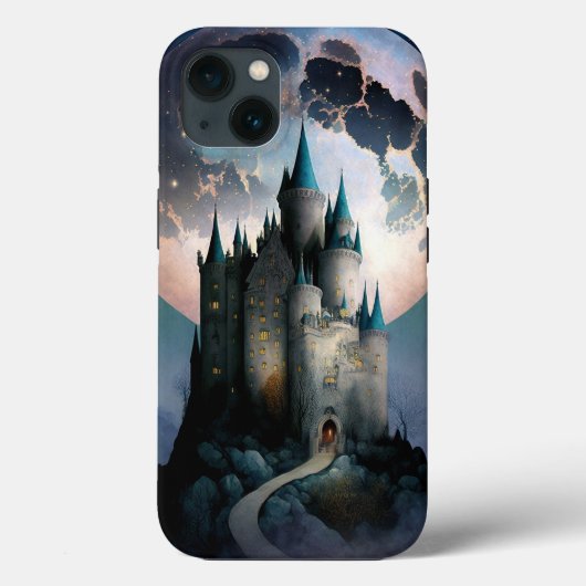 Magische Fantasy Castle Full Moon Case-Mate iPhone Case (Achterkant)