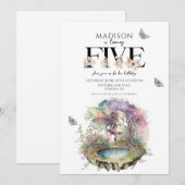 Magische Fee 5e Verjaardag Kaart (Voorkant / Achterkant)