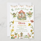 Magische fee betoverd bos meisje verjaardag kaart (Voorkant)