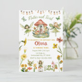 Magische fee betoverd bos meisje verjaardag kaart (Staand voorkant)