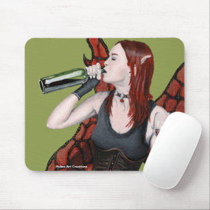 Magische fee Drink Wine Fantasy Art Muismat