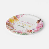 Magische fee prinses verjaardag papieren bordje (Gekanteld)