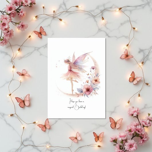 Magische Fee Verjaardag Kaart