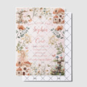 Magische feeëntuin: eerste verjaardag vellum uitnodigingen (Offset (Uitnodiging))