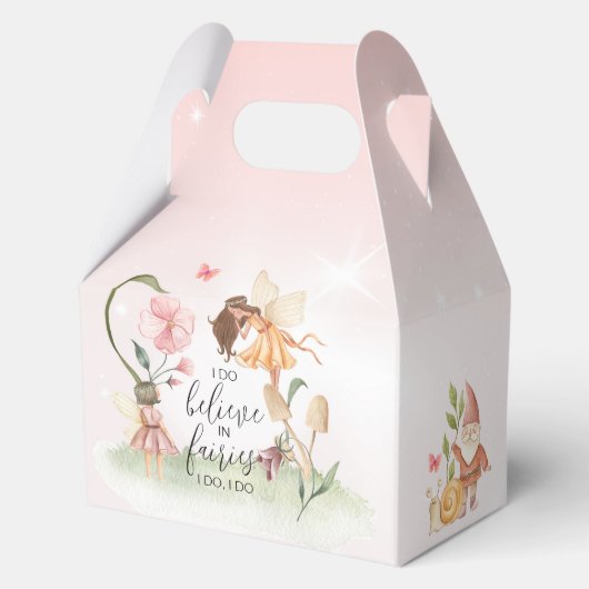 Magische feeëntuin thema feestdozen bedankdoosjes (Achterkant)