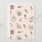 Magische Floral Fairy 1e verjaardag Kaart (Achterkant)