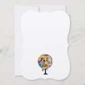 Magische Forest Circle of Love Wedding Invitations Kaart (Achterkant)