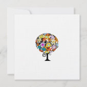 Magische Forest Circle of Love Wedding Invitations Kaart (Achterkant)