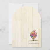 Magische Forest Circle of Love Wedding Invitations Kaart (Achterkant)