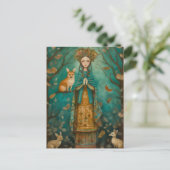 Magische Forest Lady Briefkaart (Staand voorkant)