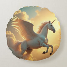 Magische gevleugelde Unicorn hemel Monogram Naam