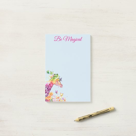Magische Giraffe Post-it notities Post-it® Notes (Op bureau)