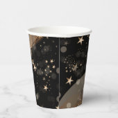 Magische glanzende gouden sterren en keh lampjes papieren bekers (Rechts)