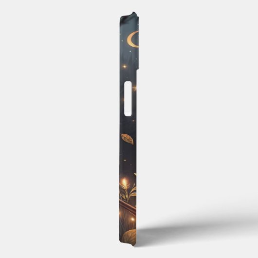 Magische Glowing Robin Vogel en bloemen Case-Mate iPhone Case (Achterkant / Rechts)