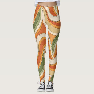 Magische golfpatroon leggings