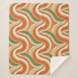 Magische golfpatroon sherpa deken