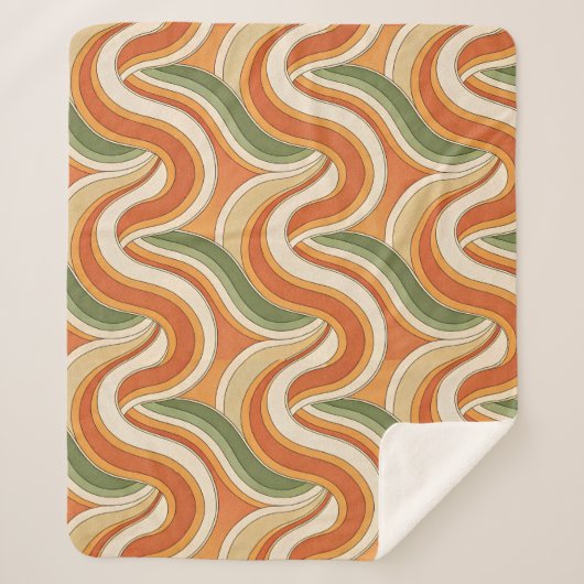 Magische golfpatroon sherpa deken (Voorkant)