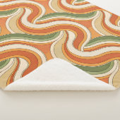 Magische golfpatroon sherpa deken (3/4)