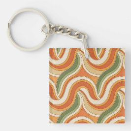 Magische Golfpatroon Sleutelhanger