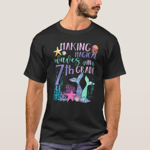 Magische golven maken in 7e Grade Mermaid terug na T-shirt