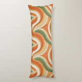 Magische golven patroon lichaamskussen (Achterkant (Verticaal))