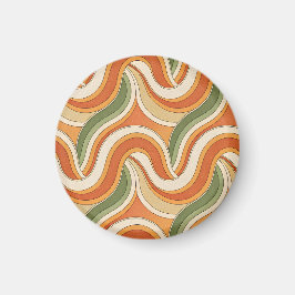 Magische golvenpatroon magneet