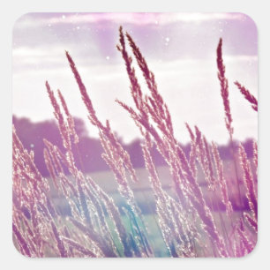 Magische graan vierkante sticker