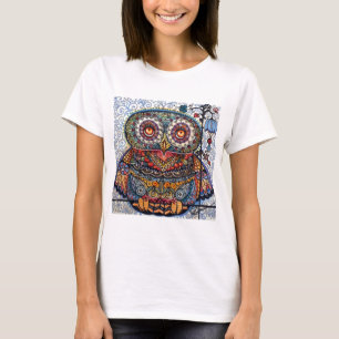 Magische grafische uil t-shirt